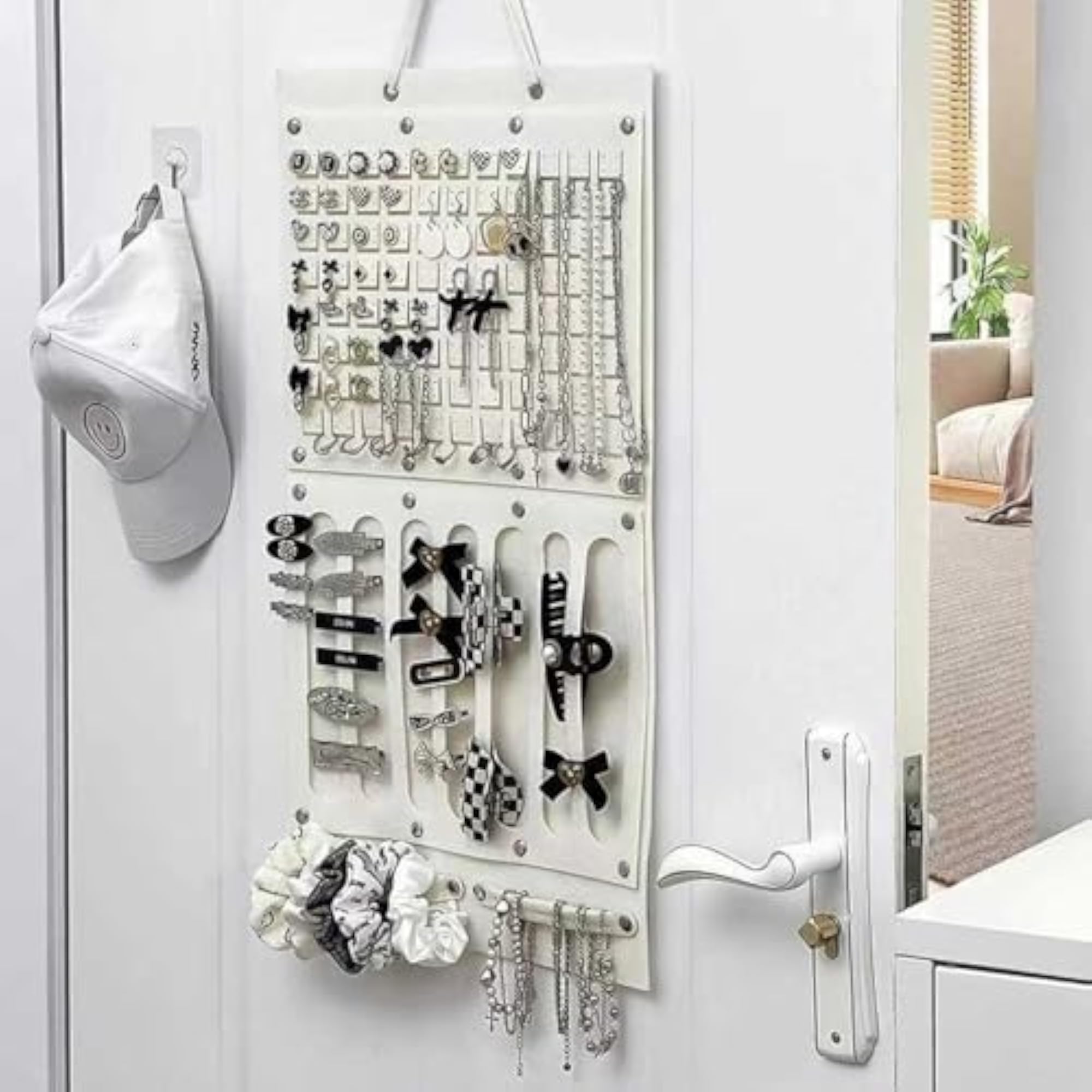 Set of 2 Wall Pockets for Over the Door Storage